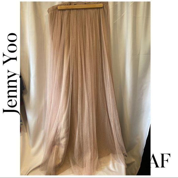 BHLDN JENNY YOO HAMPTON CHIFFON MAXI SKIRT NEW - Picture 6 of 13